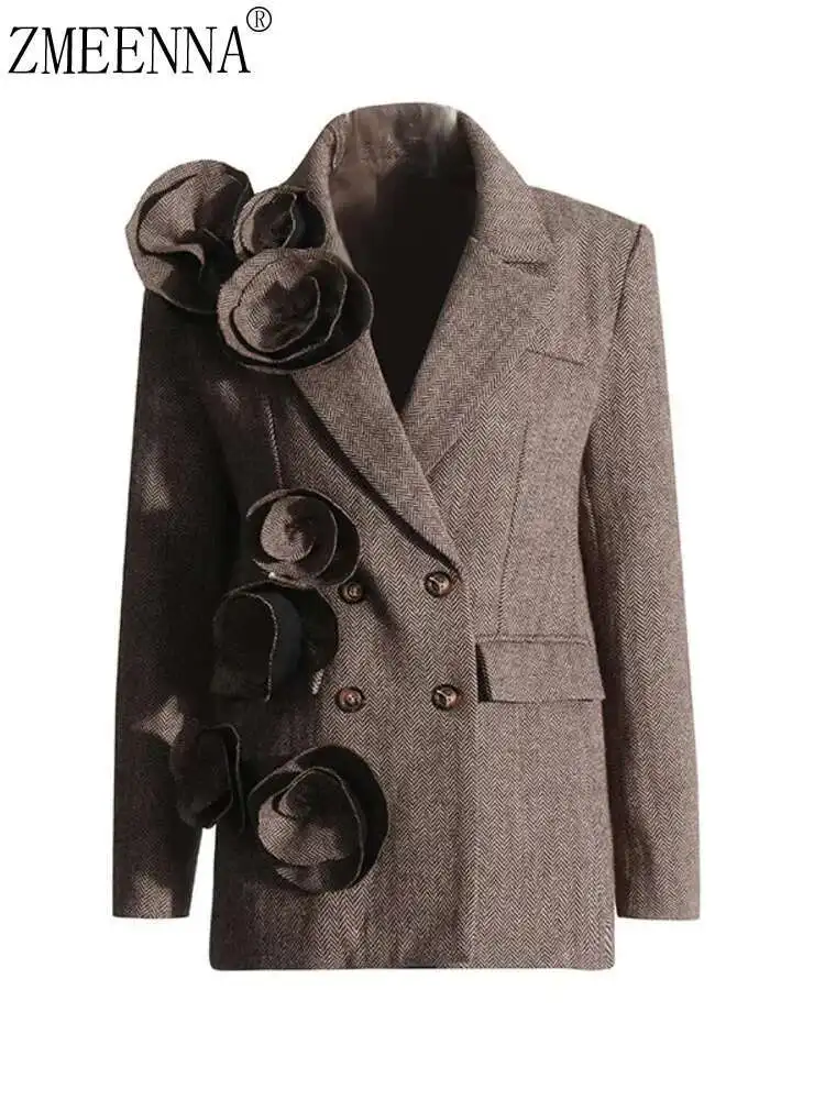 ZMEENNA Three-dimensiona Flower Double-breasted Patchwork Notched Pocket 2024 Summer New Elegant Design Women's Blazer XF2571
ZMEENNA Three-dimensiona Flower Double-breasted Patchwork Notched Pocket 2024 Summer New Elegant Design Women's Blazer XF2571