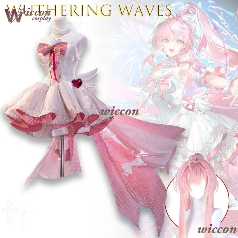 Wuthering Waves Aemeath Cosplay Costume: Spring Festival Gala Pink Cute Dress Women Full Set Halloween Carnival Party Anime
Wuthering Waves Aemeath Cosplay Costume: Spring Festival Gala Pink Cute Dress Women Full Set Halloween Carnival Party Anime