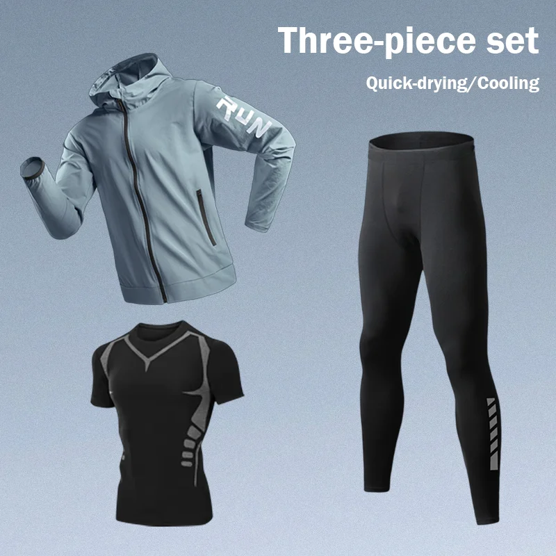 Three-Piece Quick Dry Fitness Set Loose Fit Training Jacket Morning Runs Spring Men’s Sportswear Quick Dry Workout Clothing
Three-Piece Quick Dry Fitness Set Loose Fit Training Jacket Morning Runs Spring Men’s Sportswear Quick Dry Workout Clothing