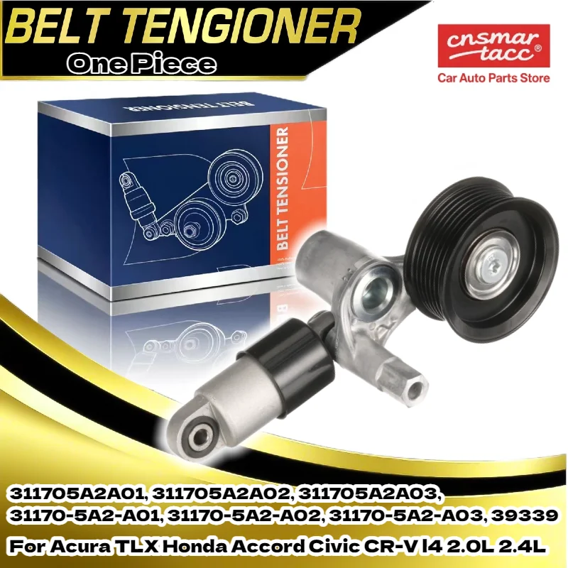 Fits Acura TLX Honda Accord Civic CR-V Belt Tensioner Assembly l4 2.0L 2.4L 39339, 311705A2A01, 311705A2A02, 311705A2A03
Fits Acura TLX Honda Accord Civic CR-V Belt Tensioner Assembly l4 2.0L 2.4L 39339, 311705A2A01, 311705A2A02, 311705A2A03