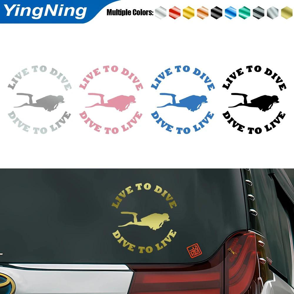 Scuba Diving Car Sticker Live to Dive Vinyl Decal Waterproof Scuba Diver Silhouette Decor for Car Truck Laptop Boat Accessories
Scuba Diving Car Sticker Live to Dive Vinyl Decal Waterproof Scuba Diver Silhouette Decor for Car Truck Laptop Boat Accessories