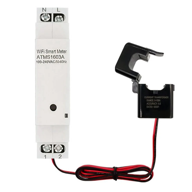 Tuya Smart Life Wifi Digital Energy Meter 63A With Current Transformer Sensor Clamp Power Consumption Monitor 110V 240V
Tuya Smart Life Wifi Digital Energy Meter 63A With Current Transformer Sensor Clamp Power Consumption Monitor 110V 240V