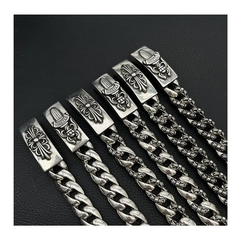 Chaoxuan Luo Xin Retro Long Cross Flower Bracelet Glossy Full Flower Chain Cuban Chain Sword Classic Domineering
Chaoxuan Luo Xin Retro Long Cross Flower Bracelet Glossy Full Flower Chain Cuban Chain Sword Classic Domineering
