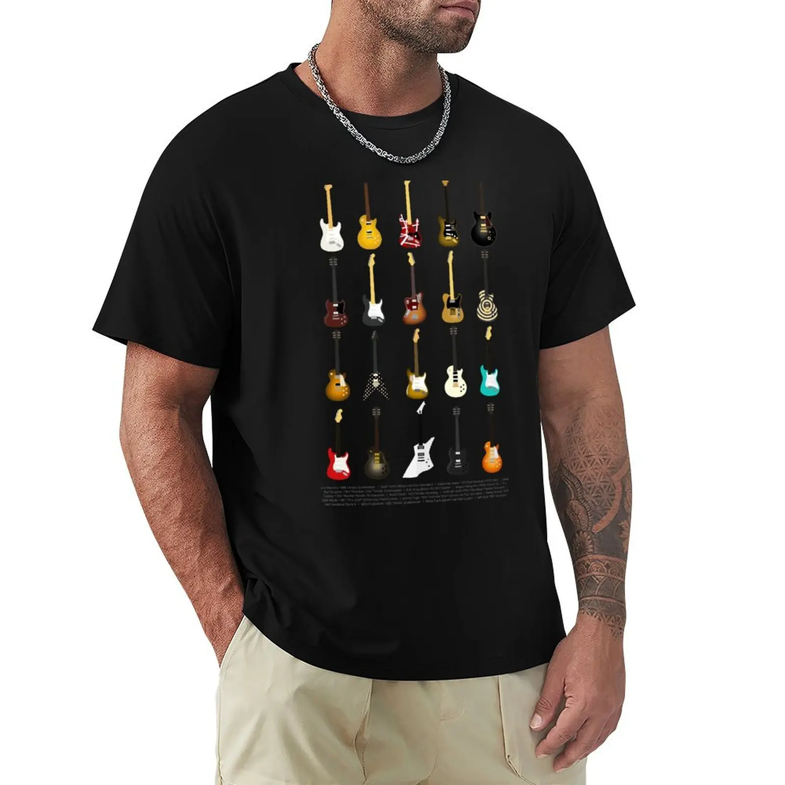 Guitar Collection (with Key) T-Shirt baggy shirts Funny t-shirts funny shirt cotton funny costumes clothes for men
Guitar Collection (with Key) T-Shirt baggy shirts Funny t-shirts funny shirt cotton funny costumes clothes for men