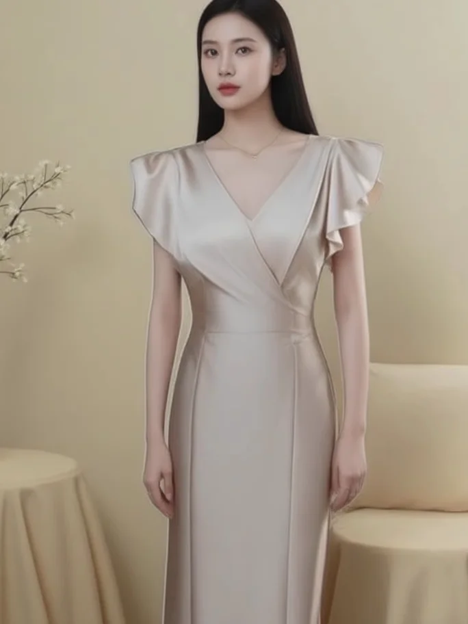 Elegant Summer New Arrival Long Dress Luxury Sensation Stylish Upper Class Women's Dress Polyester Fiber Straight Cut Skirt
Elegant Summer New Arrival Long Dress Luxury Sensation Stylish Upper Class Women's Dress Polyester Fiber Straight Cut Skirt