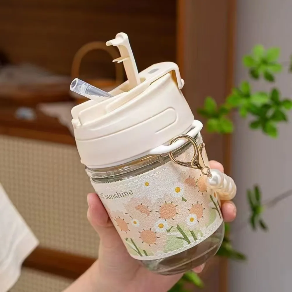 350ml Cute Daisy Flower Mug with Straw Coffee Cup Drinkware for Portable Girl Frost Drinking Juice Bottle Espresso Gift GlassCup
350ml Cute Daisy Flower Mug with Straw Coffee Cup Drinkware for Portable Girl Frost Drinking Juice Bottle Espresso Gift GlassCup