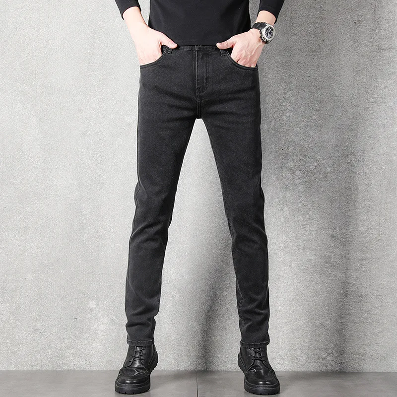 Black Men's Slim Small Foot Pencil Pants 28-36 Casual 2022 New Spring and Autumn Cowboy Stretch Skinny Jeans Men
Black Men's Slim Small Foot Pencil Pants 28-36 Casual 2022 New Spring and Autumn Cowboy Stretch Skinny Jeans Men