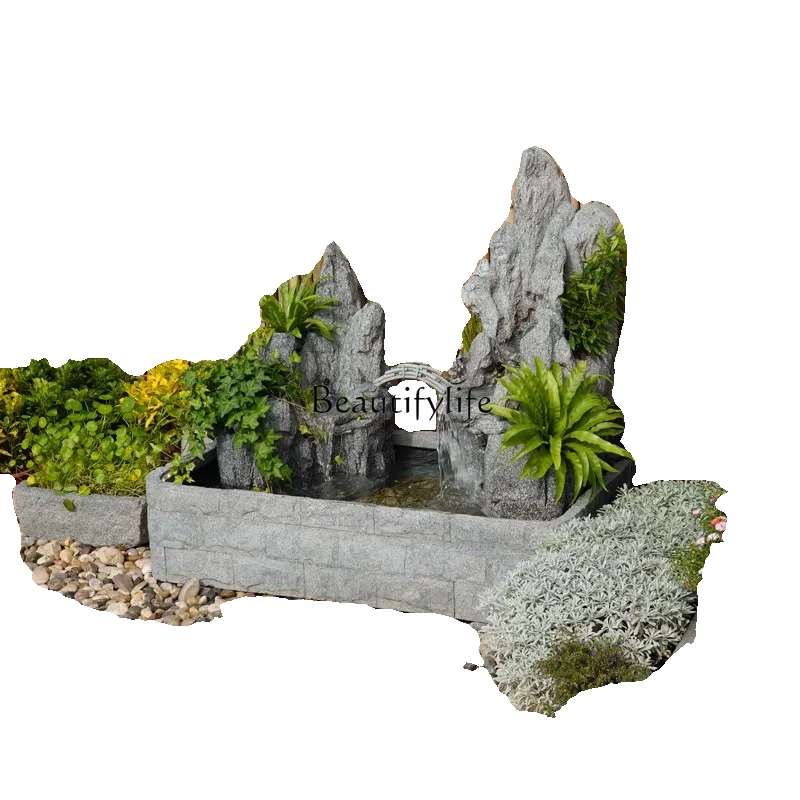 Courtyard Garden Rockery Flowing Water Fountain Fish Pool Balcony Outdoor Pool Landscape Decoration
Courtyard Garden Rockery Flowing Water Fountain Fish Pool Balcony Outdoor Pool Landscape Decoration