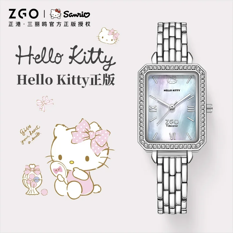 Женские часы ZGO Sanrio Hello Kitty, винтажные водонепроницаемые кварцевые часы со стразами, подарок 2305
Женские часы ZGO Sanrio Hello Kitty, винтажные водонепроницаемые кварцевые часы со стразами, подарок 2305