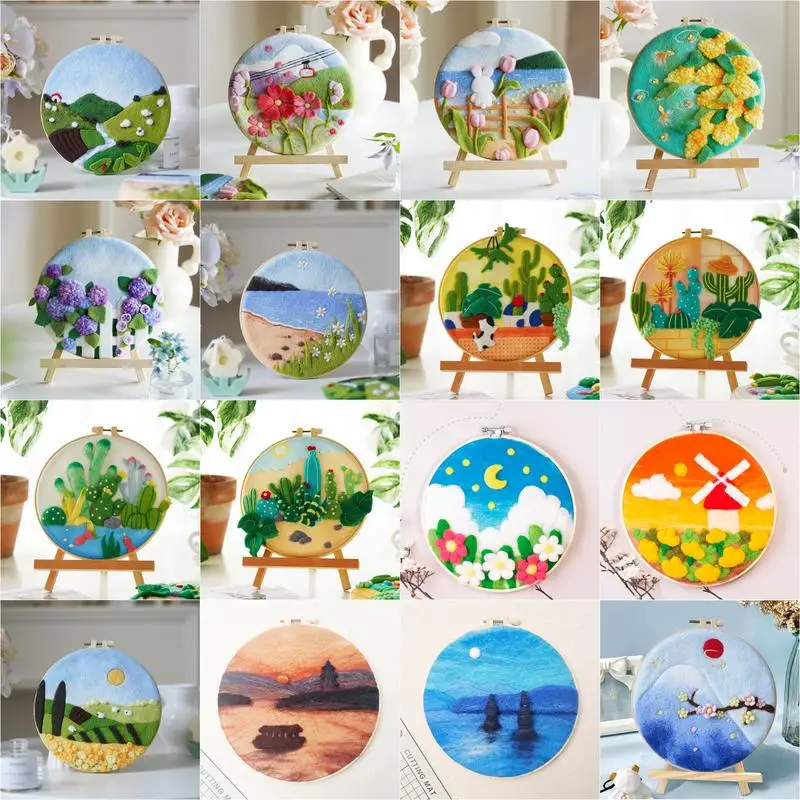 GATYZTORY 1 Pack Wool Painting Needle Felt Starter Set Flowers Diy Crafts Felt Painting Kit For Beginners Wool Needle Felt Set
GATYZTORY 1 Pack Wool Painting Needle Felt Starter Set Flowers Diy Crafts Felt Painting Kit For Beginners Wool Needle Felt Set