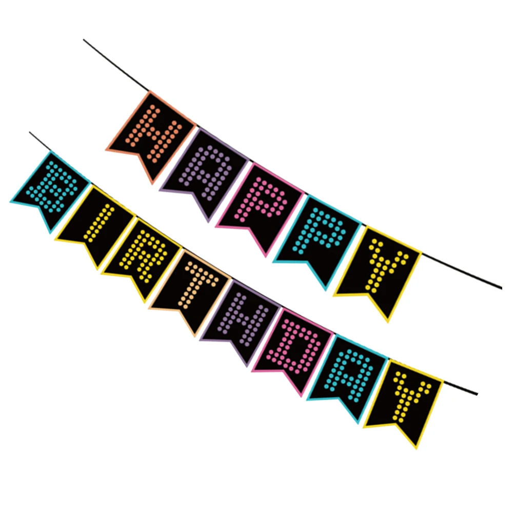 Happy Birthday Banners Letter Pull Flag Party Supply Decoration Theme Adult Colorful Swallowtail Glow Paperboard
Happy Birthday Banners Letter Pull Flag Party Supply Decoration Theme Adult Colorful Swallowtail Glow Paperboard