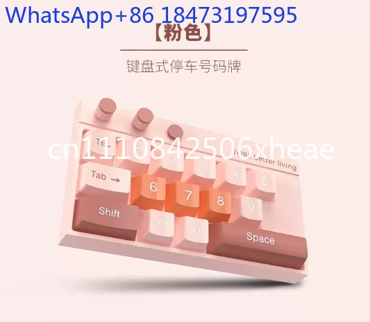car interior temporary parking number plate ornament