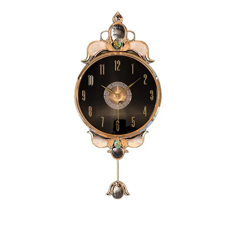 European light luxury wall clock feeling creative shell clock wall hanging quartz
European light luxury wall clock feeling creative shell clock wall hanging quartz