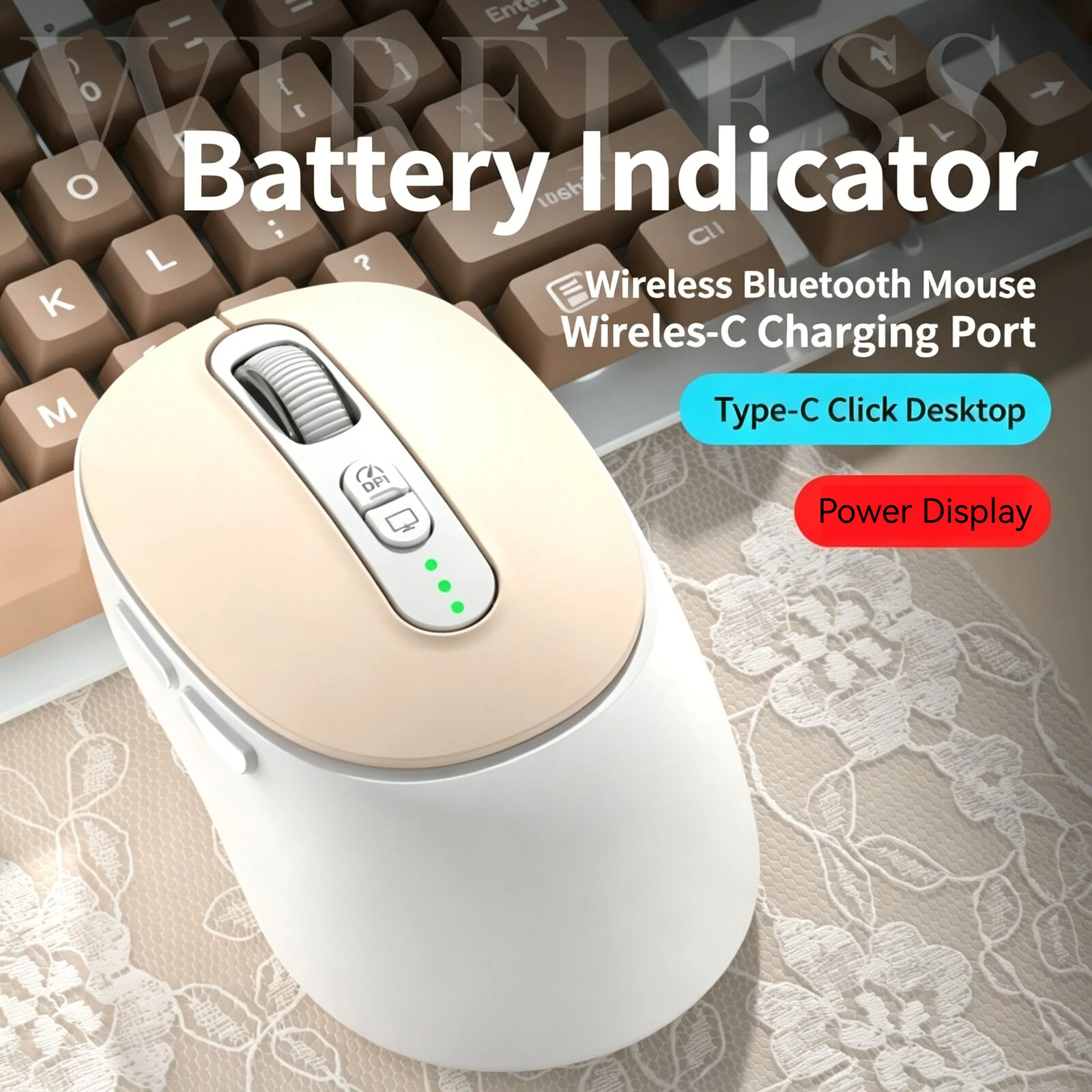 Wireless Bluetooth Dual Mode Silent Mouse 12000DPI Max Rechargeable Gamer Office Battery Display Computer Mice For Laptop Tablet
Wireless Bluetooth Dual Mode Silent Mouse 12000DPI Max Rechargeable Gamer Office Battery Display Computer Mice For Laptop Tablet