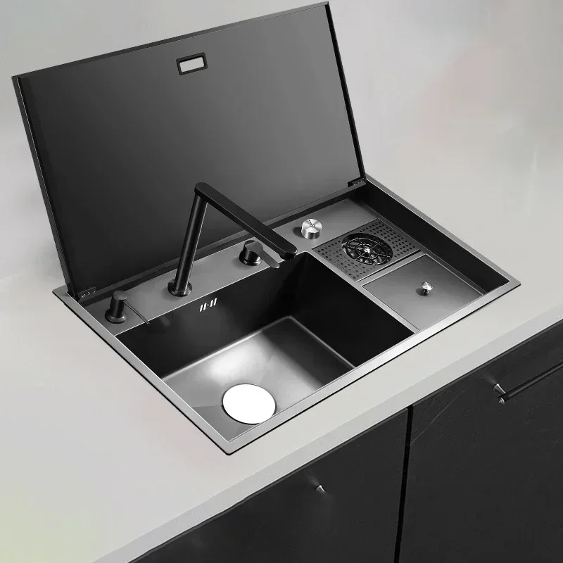 New Invisible Sink Stainless Steel Kitchen Pot Bar Table Island Small Single Sink Hidden Antibacterial Sink With Cup Washer
New Invisible Sink Stainless Steel Kitchen Pot Bar Table Island Small Single Sink Hidden Antibacterial Sink With Cup Washer