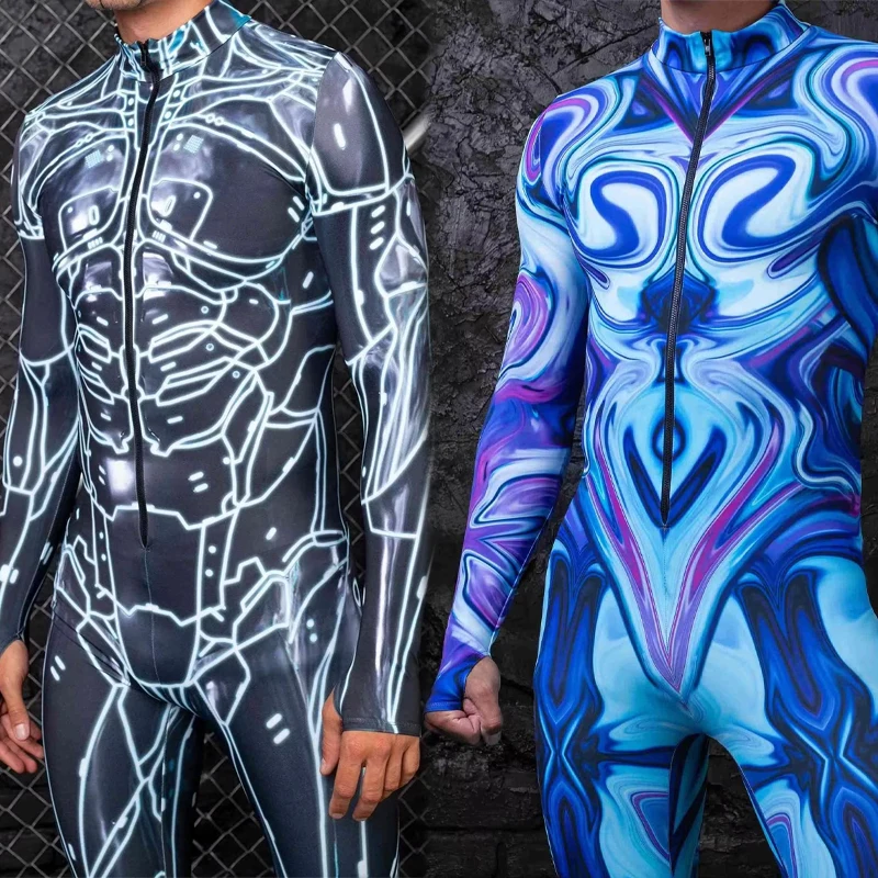 Punk Circuit Robot Steampunk Cosplay Jumpsuit Halloween Holiday Party Men Carnival Costume Bodysuit Stage Performance Romper
Punk Circuit Robot Steampunk Cosplay Jumpsuit Halloween Holiday Party Men Carnival Costume Bodysuit Stage Performance Romper