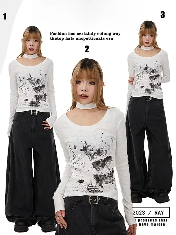 Американская женская футболка с длинным рукавом, облегающая, для ношения под одеждой, с принтом, повседневная, уличный стиль, смесь хлопка и полиэстера
Американская женская футболка с длинным рукавом, облегающая, для ношения под одеждой, с принтом, повседневная, уличный стиль, смесь хлопка и полиэстера