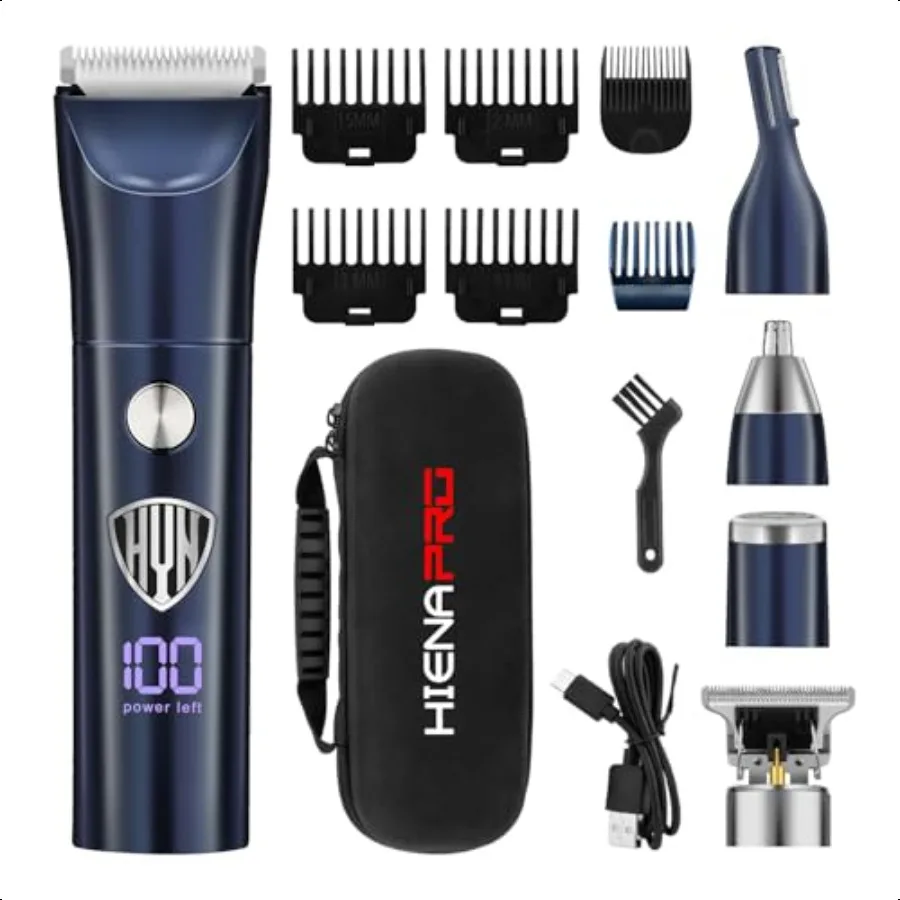 Beard Trimmer for Men Profional Body Facial Ear Nose Hair Trimmer and Beard Grooming Kit 5 in 1 Complete Grooming Kit Cordl Ele
Beard Trimmer for Men Profional Body Facial Ear Nose Hair Trimmer and Beard Grooming Kit 5 in 1 Complete Grooming Kit Cordl Ele
