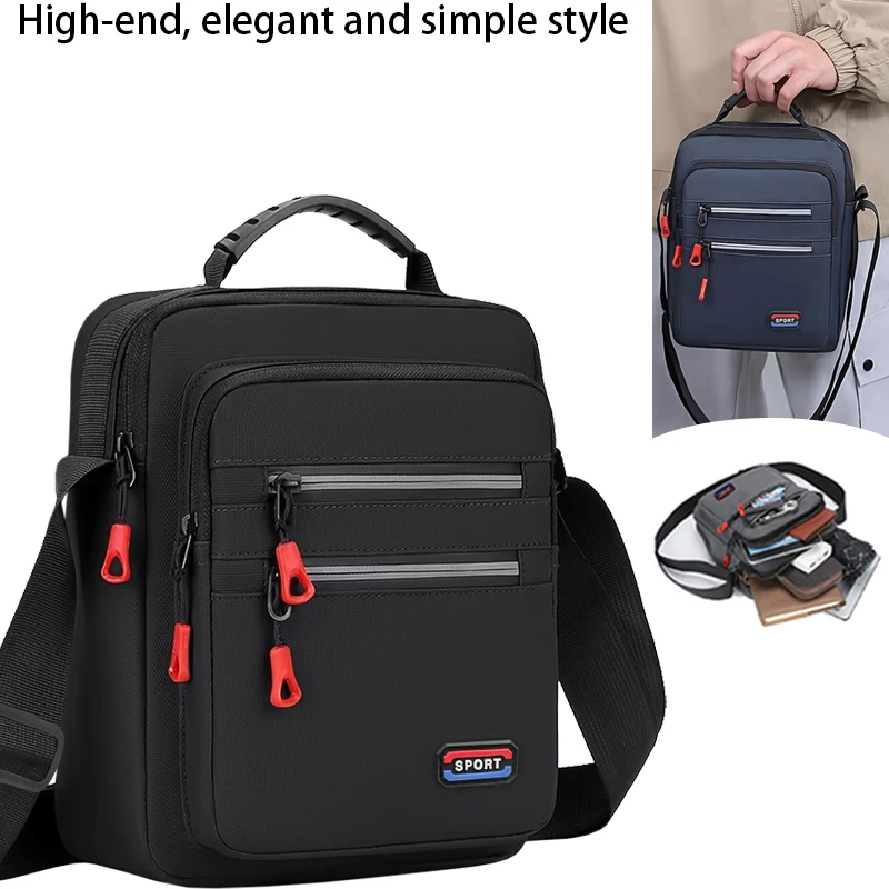 Durable Men's Crossbody Bag, Multi-Compartment Sport Shoulder Bag, Lightweight Daily Sling Bag with Top Handle
Durable Men's Crossbody Bag, Multi-Compartment Sport Shoulder Bag, Lightweight Daily Sling Bag with Top Handle