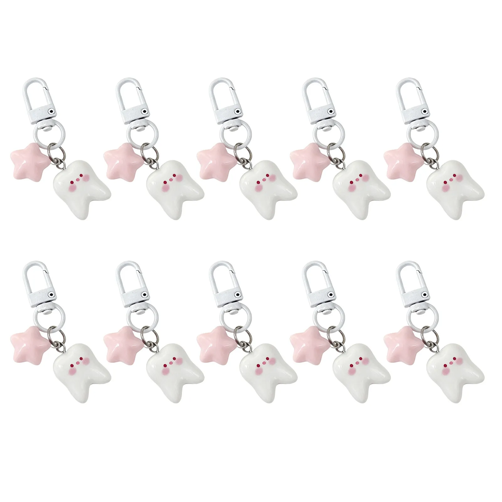 10Pcs Tooth Shaped Keychain Pendant Cartoon Mini Backpack Bag Charm Key Ring Party Favor Basket Stuffer Tooth Shape Keychain
10Pcs Tooth Shaped Keychain Pendant Cartoon Mini Backpack Bag Charm Key Ring Party Favor Basket Stuffer Tooth Shape Keychain