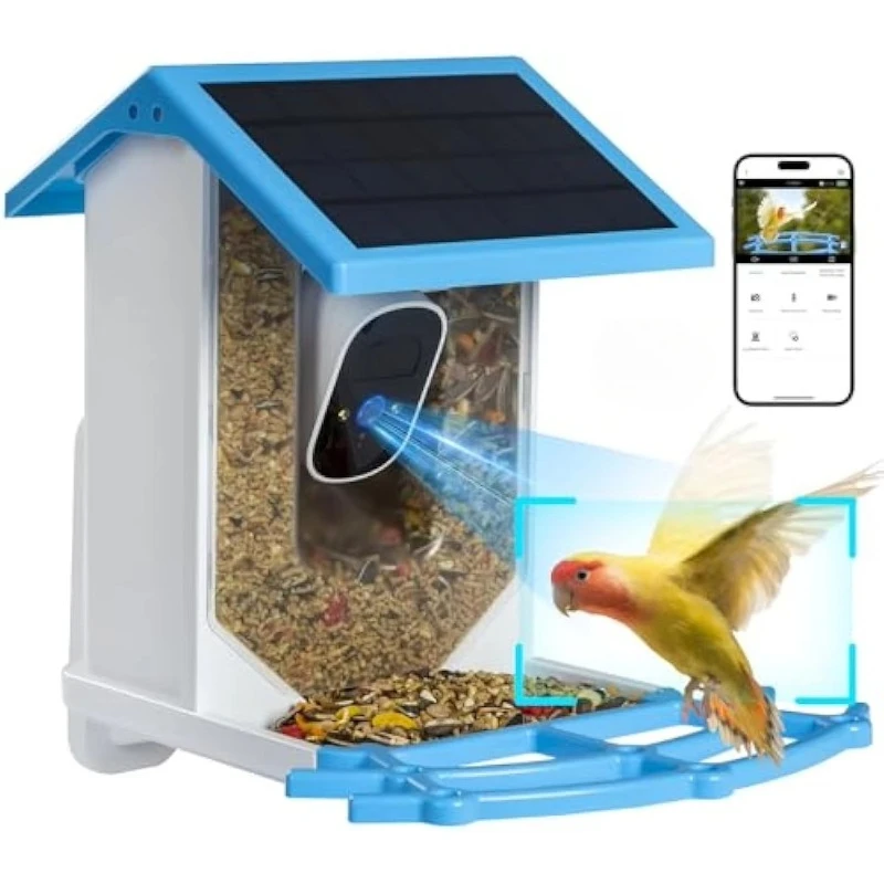 Intelligent bird feeder with camera 1080P high definition automatic capture bird AI recognition aviary camera
Intelligent bird feeder with camera 1080P high definition automatic capture bird AI recognition aviary camera