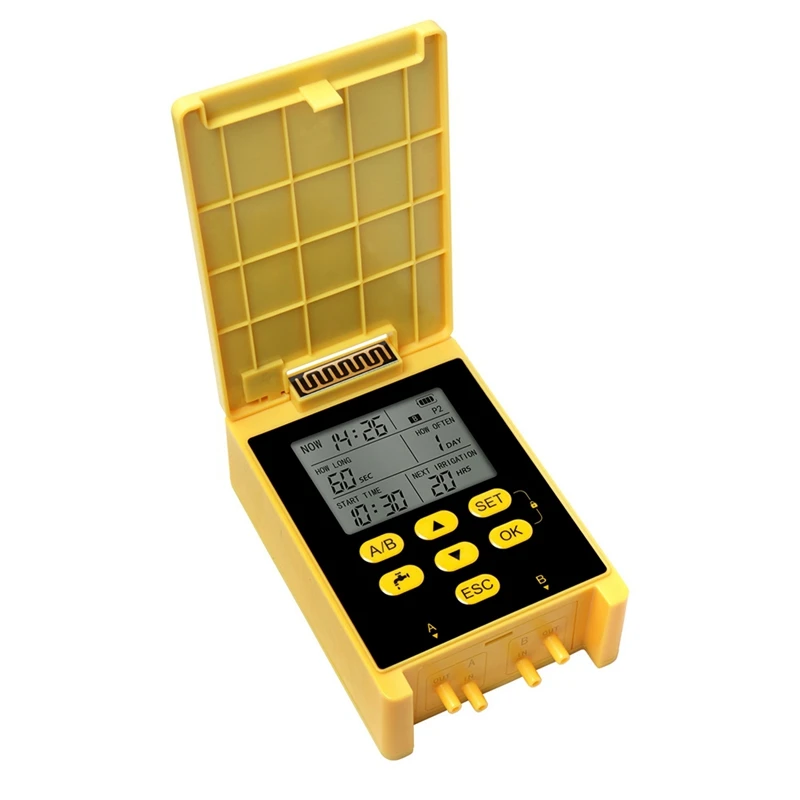 A60Z Top Smart Solar Irrigation Timer Digital LCD Automatic Irrigation System Outdoor Garden Watering Tool Adjustable Program
A60Z Top Smart Solar Irrigation Timer Digital LCD Automatic Irrigation System Outdoor Garden Watering Tool Adjustable Program
