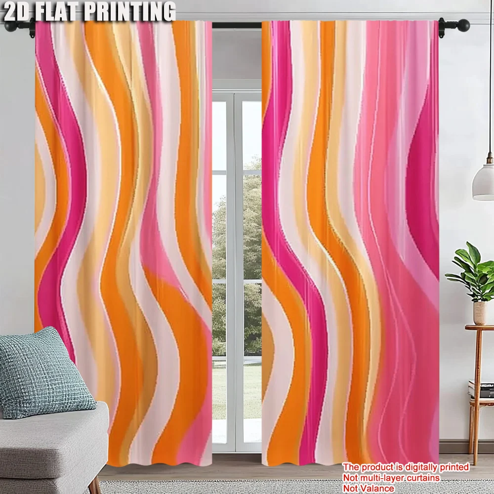 2Pcs Retro 70S Pattern Curtains Rod Pocket Design For Bedroom Living Room Decor Machine Washable Polyester Material Machine
2Pcs Retro 70S Pattern Curtains Rod Pocket Design For Bedroom Living Room Decor Machine Washable Polyester Material Machine