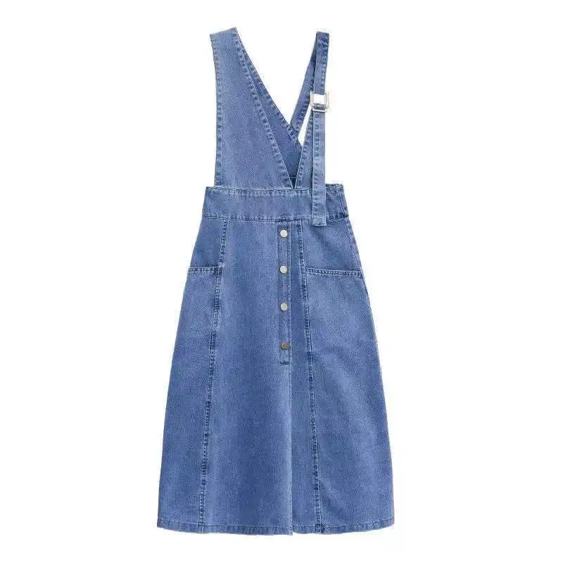 Retro Denim Suspender Dress For Women's Summer V-Neck Plus-Size Sexy Sleeveless Party Dress Female Streetwear Dresses Vestidos
Retro Denim Suspender Dress For Women's Summer V-Neck Plus-Size Sexy Sleeveless Party Dress Female Streetwear Dresses Vestidos