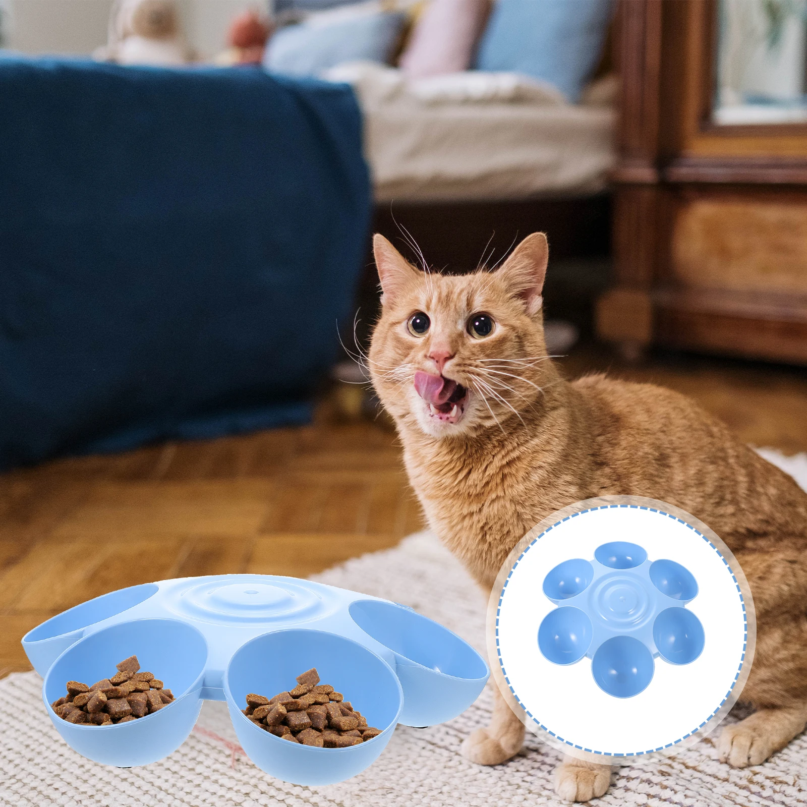 Flower Pet Bowl Cat Food Dish Cats Feeding Bowls Dog Water Kitten Tray Blue Color Premium Plastic Beautiful Shape Design Bite
Flower Pet Bowl Cat Food Dish Cats Feeding Bowls Dog Water Kitten Tray Blue Color Premium Plastic Beautiful Shape Design Bite