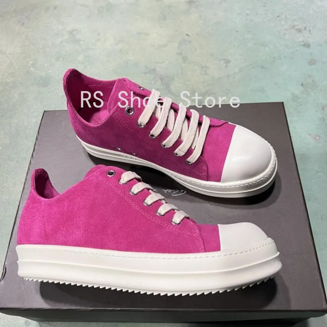 Ro Luxury Men Shoe Low Top Casual Shoes Rose Pink Suede Leather Sneakers Lace Up Cowhide Suede Women Flat Sneaker
Ro Luxury Men Shoe Low Top Casual Shoes Rose Pink Suede Leather Sneakers Lace Up Cowhide Suede Women Flat Sneaker