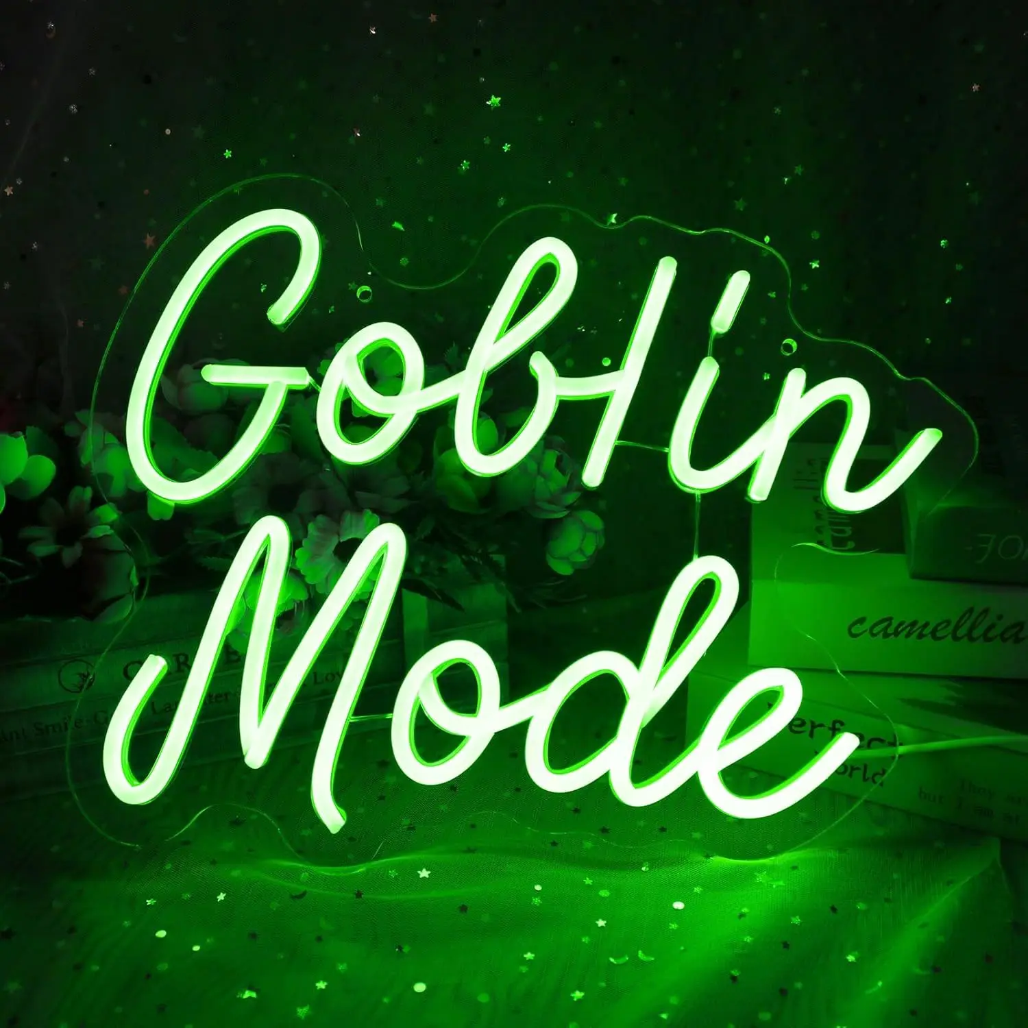 Светодиодный неоновый свет в режиме Goblin — питание от USB, с диммером, регулируемой яркостью, идеально подходит для игровых комнат, спален, забавного декора
Светодиодный неоновый свет в режиме Goblin — питание от USB, с диммером, регулируемой яркостью, идеально подходит для игровых комнат, спален, забавного декора