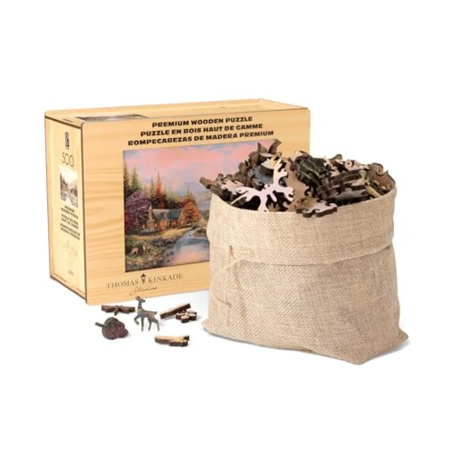 500 Piece Wooden Jigsaw Puzzle for Adults 14+, Sierra Paradise Theme, Natural Wood with Cream-Toned Finish, Unique Whimsy Piece
500 Piece Wooden Jigsaw Puzzle for Adults 14+, Sierra Paradise Theme, Natural Wood with Cream-Toned Finish, Unique Whimsy Piece