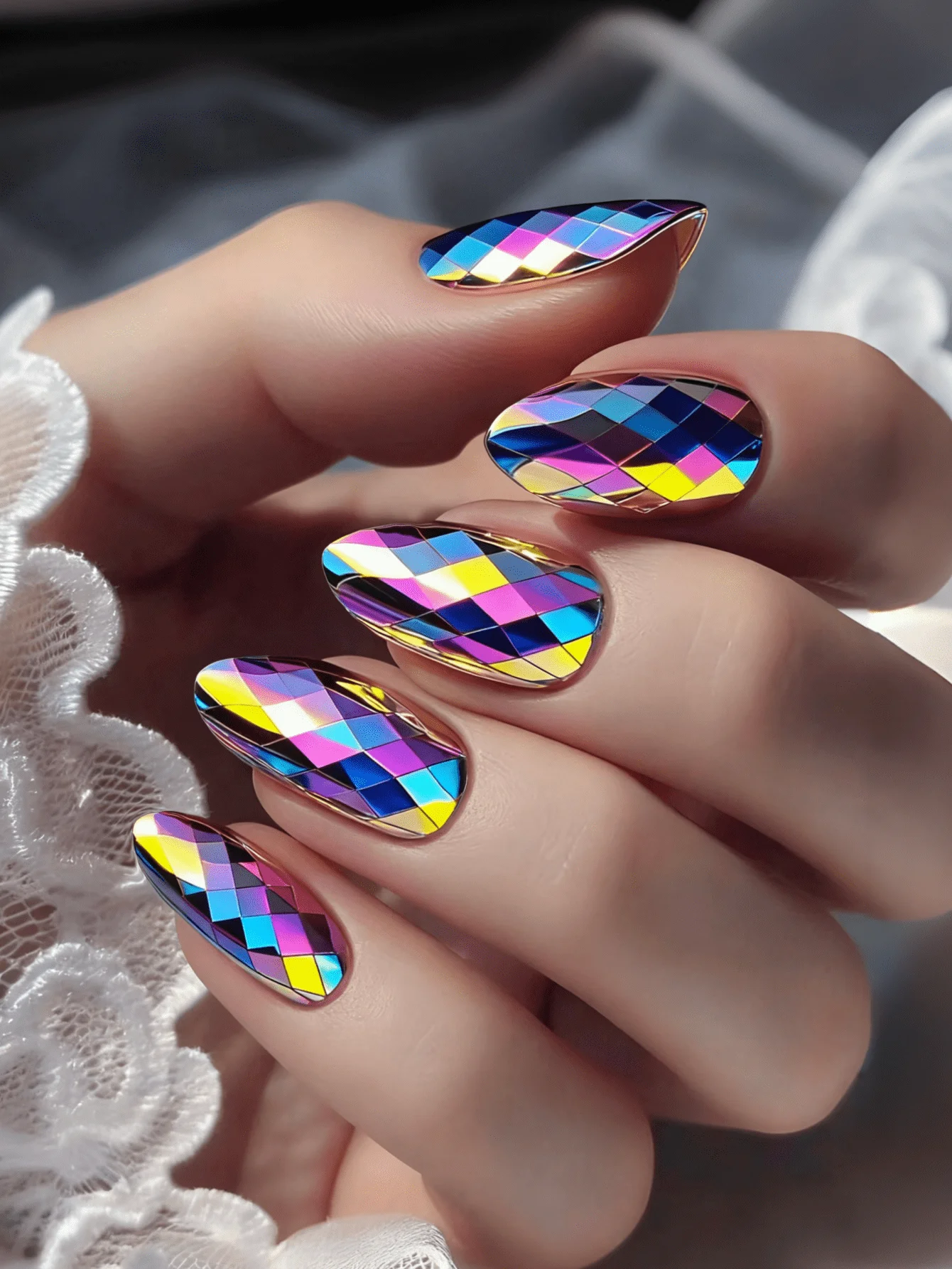24pcs 3D Rhombus Metallic Shiny Nail Stickers, Gothic Style Nail Stickers, Purple Nail Stickers, Almond Shaped Fake Nails, Autumn Nail Stickers Nail Supplies
24pcs 3D Rhombus Metallic Shiny Nail Stickers, Gothic Style Nail Stickers, Purple Nail Stickers, Almond Shaped Fake Nails, Autumn Nail Stickers Nail Supplies