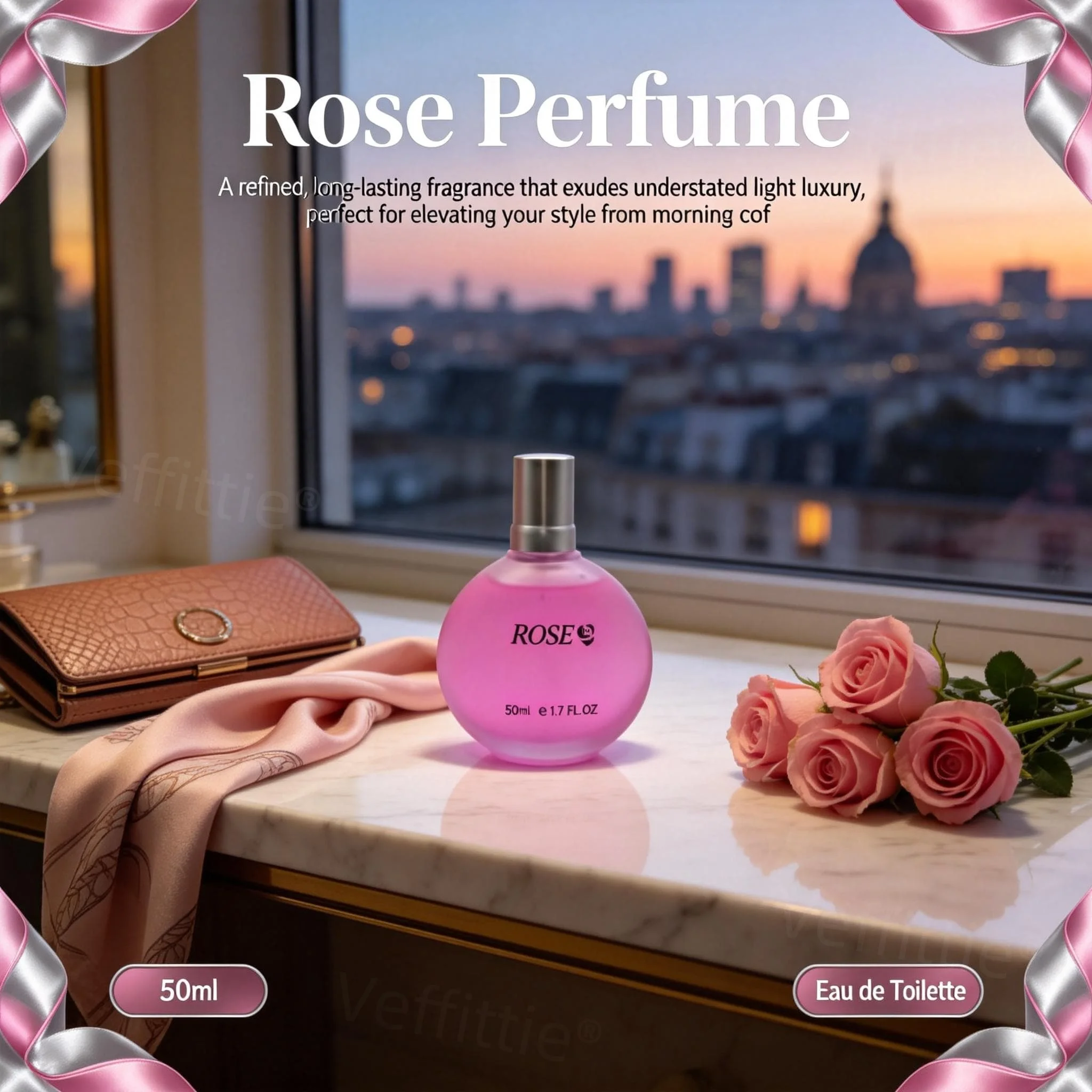 Casual Rose Commute Eau de Toilette 50ml 1.7oz,Long Lasting Fresh Floral Scent, Polished Office Wear, Light Accent for Busy Days
Casual Rose Commute Eau de Toilette 50ml 1.7oz,Long Lasting Fresh Floral Scent, Polished Office Wear, Light Accent for Busy Days