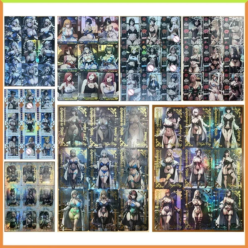 Anime Goddess Story DIY ACG Game Cards Black Magician Girl Hyuga Hinata Tenten Toys for boys Collectible Cards Birthday Present
Anime Goddess Story DIY ACG Game Cards Black Magician Girl Hyuga Hinata Tenten Toys for boys Collectible Cards Birthday Present