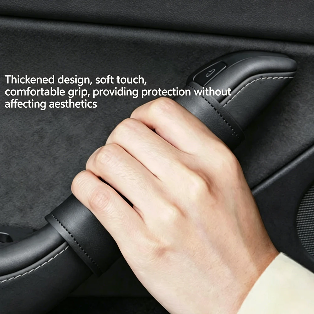 4PCS Premium Leather Gear Shift Cover for Tesla New Model 3/Y Anti-Slip Inner Door Handle Protector Cover
4PCS Premium Leather Gear Shift Cover for Tesla New Model 3/Y Anti-Slip Inner Door Handle Protector Cover