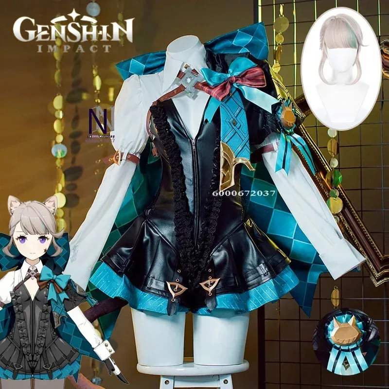 Game Genshin Impact Lynette Cosplay Costume Wig Dress Fontaine Uniform Tail Magician Ears Skirt Lyney Halloween Party Wear Women
Game Genshin Impact Lynette Cosplay Costume Wig Dress Fontaine Uniform Tail Magician Ears Skirt Lyney Halloween Party Wear Women
