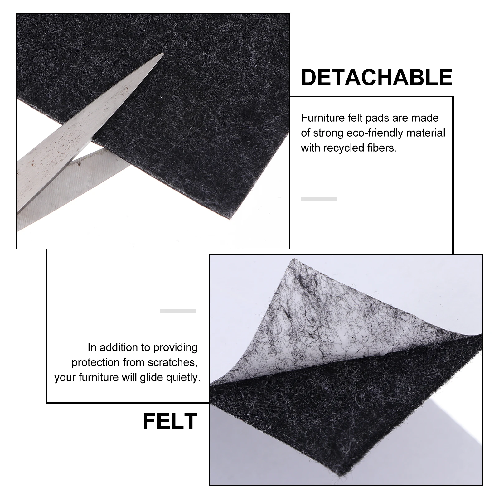 3 Rolls Self-adhesive Felt Strips Floor Protectors for Chairs Furniture Protection Pads Table Tape Hardwood Stickers 
3 Rolls Self-adhesive Felt Strips Floor Protectors for Chairs Furniture Protection Pads Table Tape Hardwood Stickers