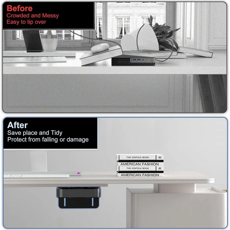 Under Desk Mount Wall Mount Mini PC Mount Computer Holder Easy Installation Space Saving Computer Mount
Under Desk Mount Wall Mount Mini PC Mount Computer Holder Easy Installation Space Saving Computer Mount