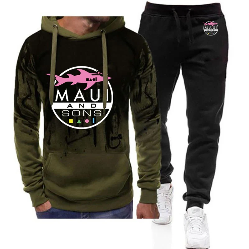 Maui And Sons Shark на заказ, классический хлопковый градиент цвета, модные брендовые модные толстовки + длинные брючные костюмы на шнурке
Maui And Sons Shark на заказ, классический хлопковый градиент цвета, модные брендовые модные толстовки + длинные брючные костюмы на шнурке