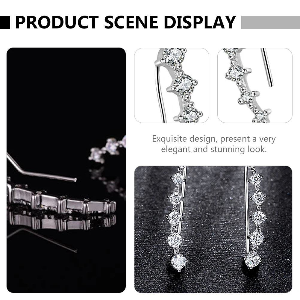 1 Pair Elegant Zircon Ear Studs Handmade Women Party Wedding Banquet Earrings Costume Jewelry Gift For Female Lovers
1 Pair Elegant Zircon Ear Studs Handmade Women Party Wedding Banquet Earrings Costume Jewelry Gift For Female Lovers