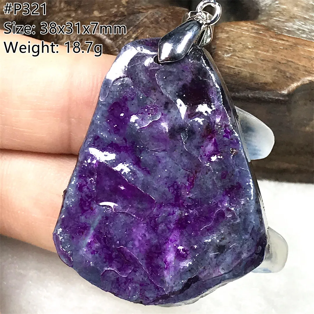 Natural Purple Sugilite Stone Pendant For Women Men Gift Healing Crystal Silver Beads South Africa Gemstone Jewelry AAAAA
Natural Purple Sugilite Stone Pendant For Women Men Gift Healing Crystal Silver Beads South Africa Gemstone Jewelry AAAAA
