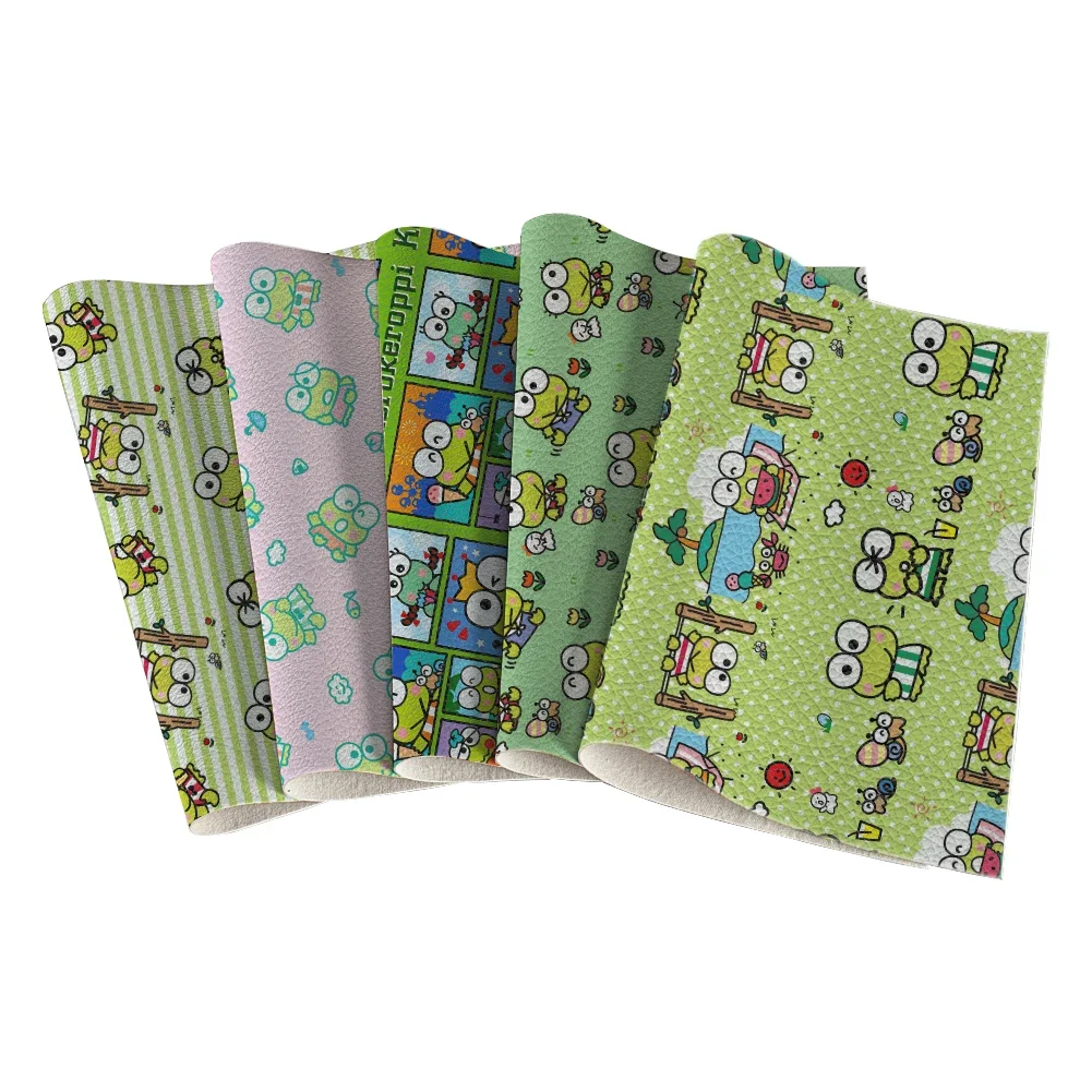 Japan Cartoon Sanrio Keroppi Pattern Artificial Cross Lychee Leather for DIY Jewelry Earring Craft Making 22*30cm
Japan Cartoon Sanrio Keroppi Pattern Artificial Cross Lychee Leather for DIY Jewelry Earring Craft Making 22*30cm