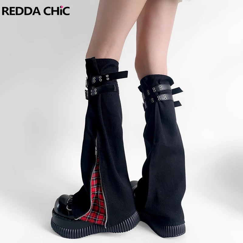 REDDACHiC клетчатые лоскутные женские гетры на молнии в стиле ретро, джинсовые черные длинные носки в клетку с поясом, ботинки Y2k Greyu, уличная одежда
REDDACHiC клетчатые лоскутные женские гетры на молнии в стиле ретро, джинсовые черные длинные носки в клетку с поясом, ботинки Y2k Greyu, уличная одежда