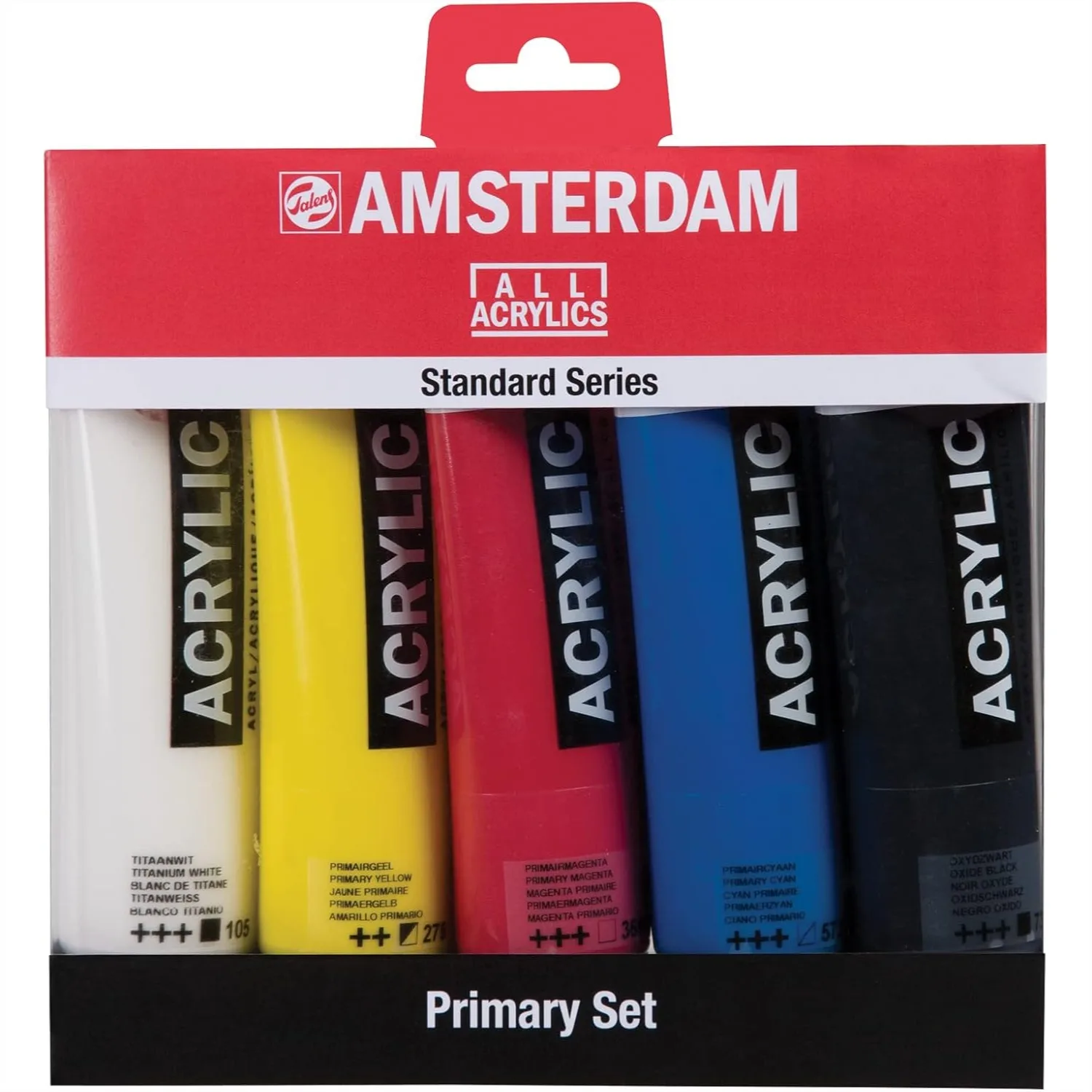Amsterdam Standard Series Acrylics Primary Set 5x120ml for Artists
Amsterdam Standard Series Acrylics Primary Set 5x120ml for Artists