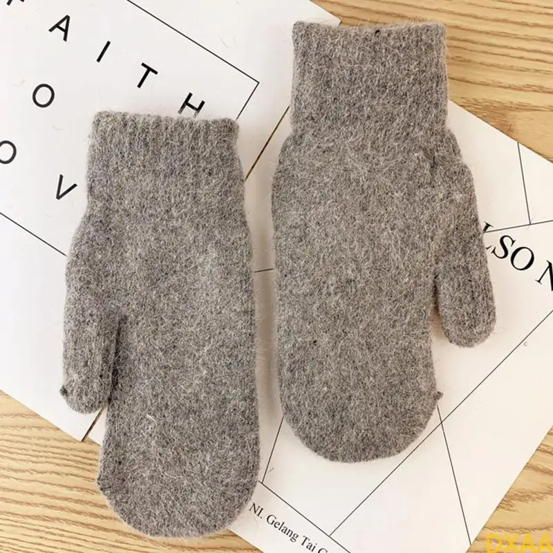 DXAA Winter Full Finger Gloves Knitted Windproof Thermal Warm Mittens wth Plush Lining Stretchy Short Hand Warmer for Women
DXAA Winter Full Finger Gloves Knitted Windproof Thermal Warm Mittens wth Plush Lining Stretchy Short Hand Warmer for Women