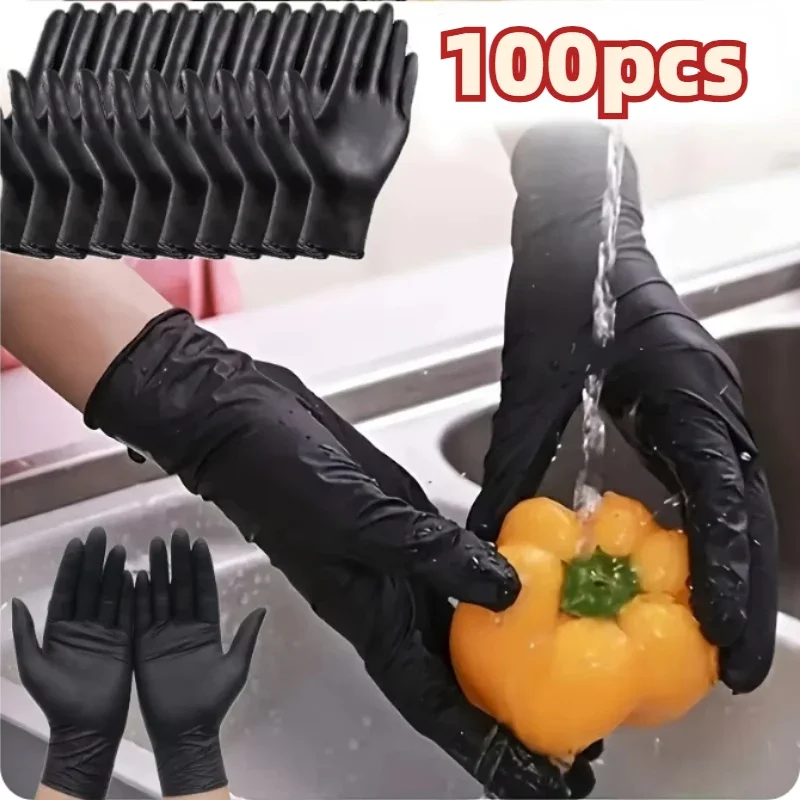 Nitrile Gloves Disposable Gloves in Package Black Home Kitchen Cooking Tools Tattoo Washing Car Household Cleaning Work Gloves
Nitrile Gloves Disposable Gloves in Package Black Home Kitchen Cooking Tools Tattoo Washing Car Household Cleaning Work Gloves