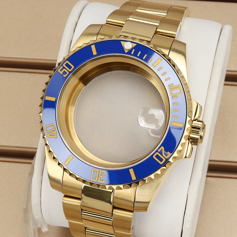 Gold PVD 40mm SUB Watch Case Accessories Sapphire For NH35 NH36/34 Miyota 8215 ETA 2824 Ceramic Bezel 28.5mmDial Oyster Bracelet
Gold PVD 40mm SUB Watch Case Accessories Sapphire For NH35 NH36/34 Miyota 8215 ETA 2824 Ceramic Bezel 28.5mmDial Oyster Bracelet