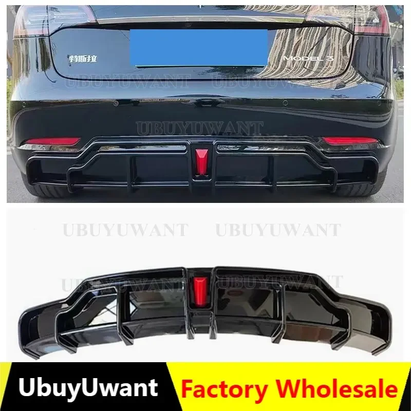 For Tesla Model 3 2018-2023 4-Door Rear Bumper Diffuser Lip ABS Carbon Fiber Look Car Boot Splitter Guard Spoiler Plate
For Tesla Model 3 2018-2023 4-Door Rear Bumper Diffuser Lip ABS Carbon Fiber Look Car Boot Splitter Guard Spoiler Plate