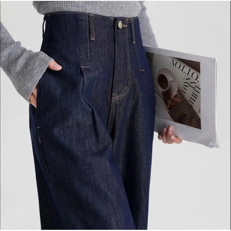 Spring Autumn Fashion Blue Jeans Wide-leg Pants Women Casual High Waist Thin Denim Trousers Female Versatile Cowboy Pantalons
Spring Autumn Fashion Blue Jeans Wide-leg Pants Women Casual High Waist Thin Denim Trousers Female Versatile Cowboy Pantalons